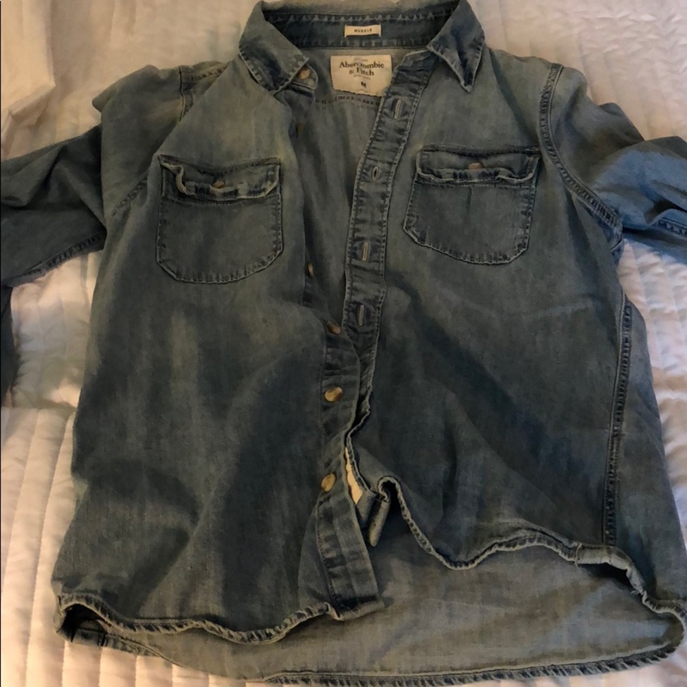Abercrombie denim muscle fit size medium